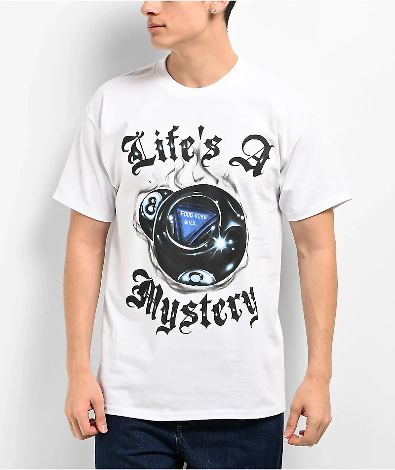 Foos Gone Wild 8Ball Mystery White T-Shirt