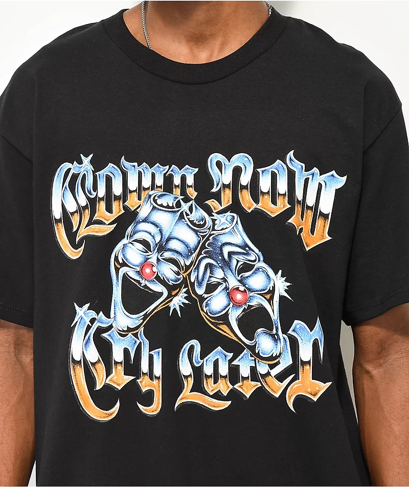 Foos Gone Wild Clown Now Cry Later Black T-Shirt