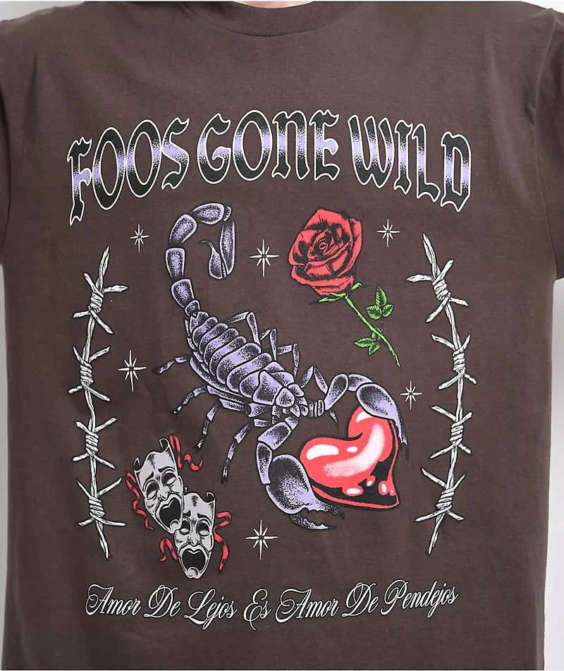 Foos Gone Wild Dumb Love Brown T-Shirt