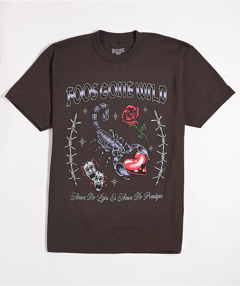 Foos Gone Wild Dumb Love Brown T-Shirt