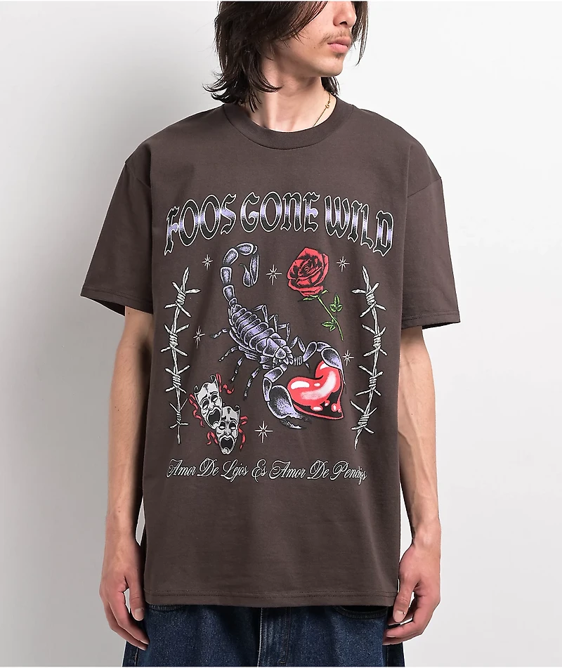 Foos Gone Wild Dumb Love Brown T-Shirt