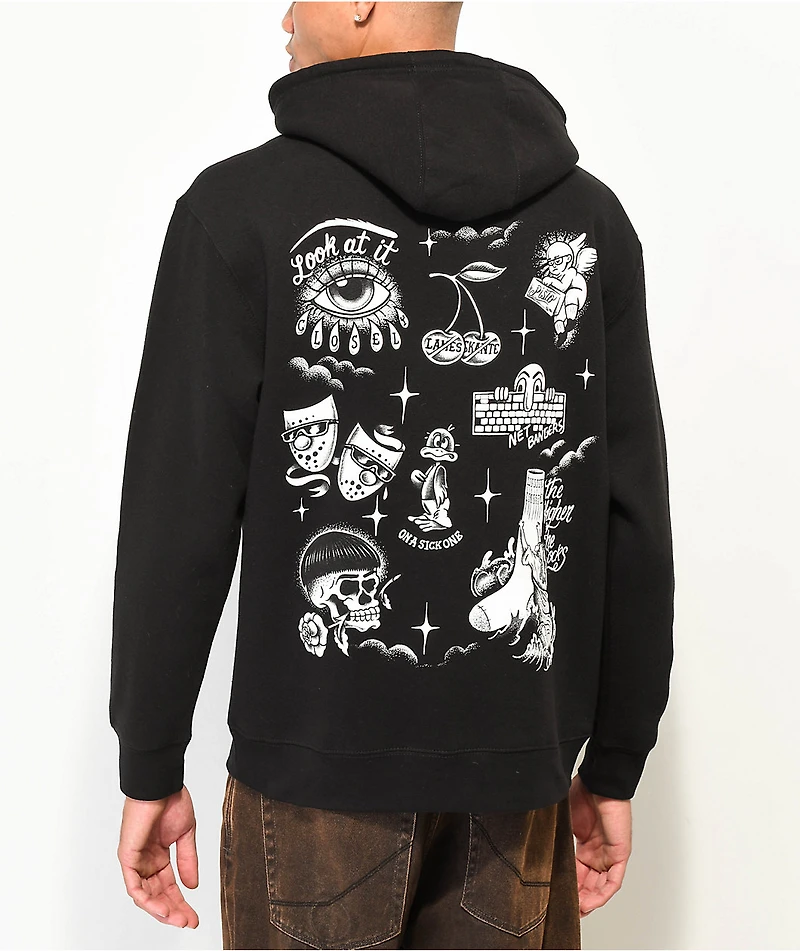 Foos Gone Wild Flash Black Hoodie