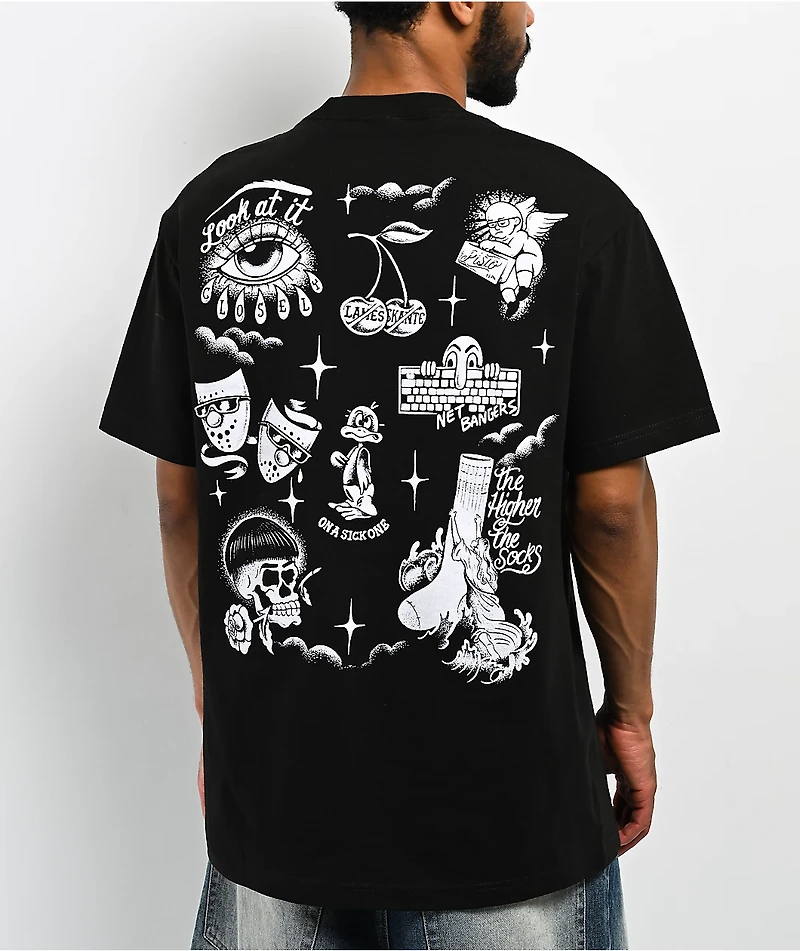 Foos Gone Wild Flash Black T-Shirt