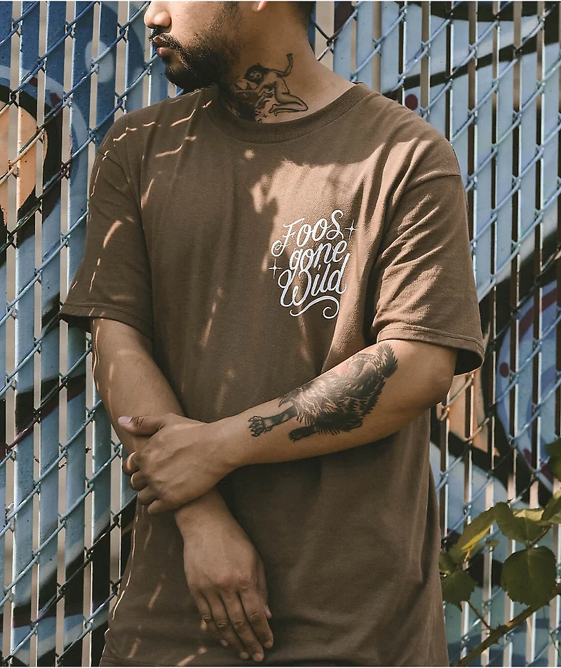 Foos Gone Wild Flash Brown T-Shirt