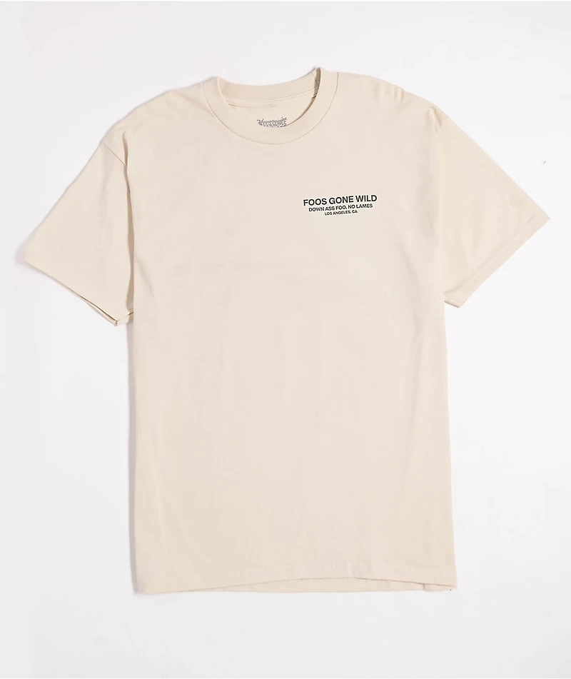 Foos Gone Wild Keep Ya Socks Up Natural T-Shirt