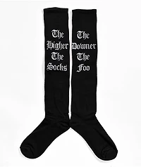 Foos Gone Wild The Downer Foo Black Crew Socks