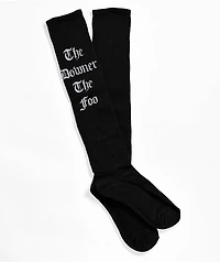 Foos Gone Wild The Downer Foo Black Crew Socks