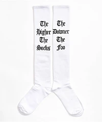 Foos Gone Wild The Downer Foo White Crew Socks