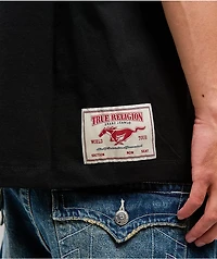 Ford x True Religion Mixed Logo Black Heavyweight T-Shirt