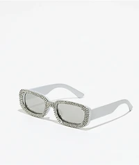 Forehead Silver Rhinestone Sunglasses