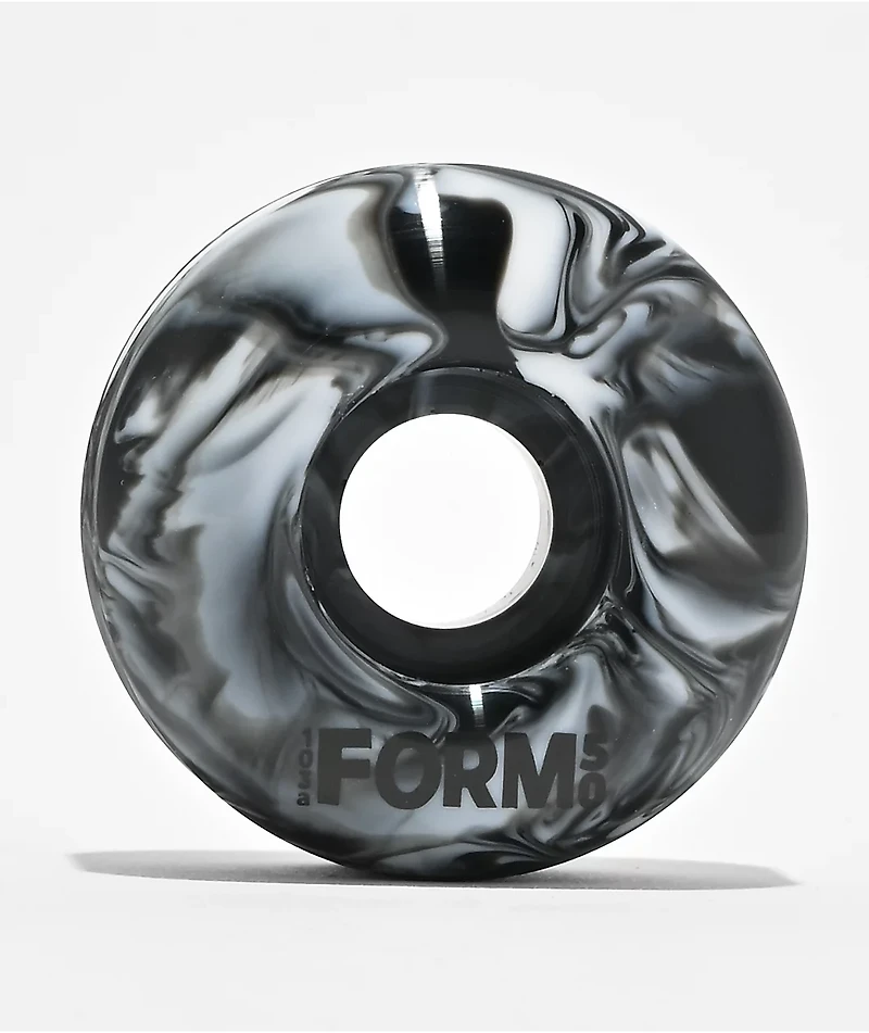 Form 103a Black & White Swirl Skateboard Wheels