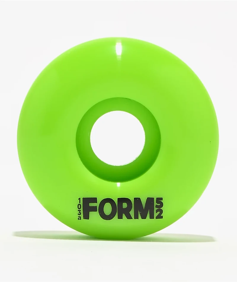Form 52mm 103a Lime Skateboard Wheels