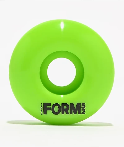 Form 52mm 103a Lime Skateboard Wheels