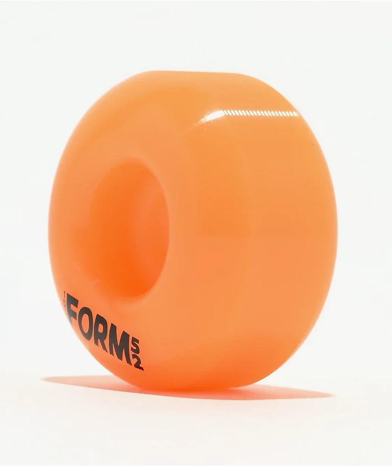 Form 52mm 103a Neon Orange Skateboard Wheels