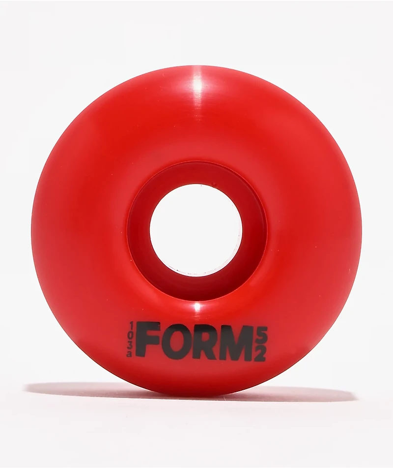 Form 52mm 103a Red Skateboard Wheels