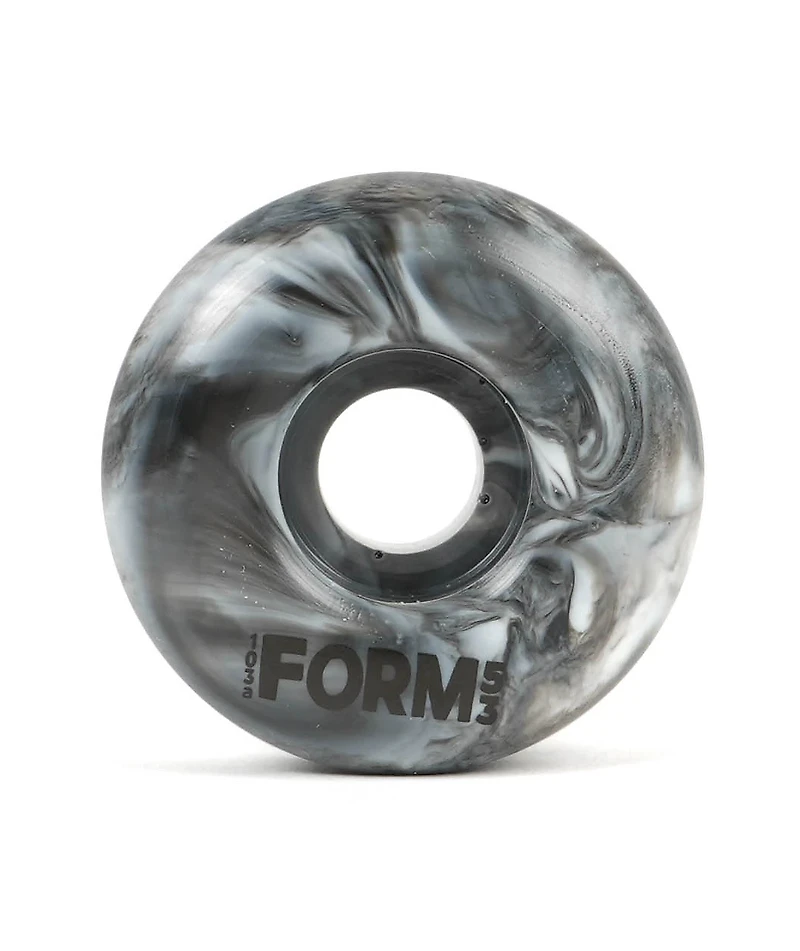Form Black & White Swirl 53mm 103a Skateboard Wheels