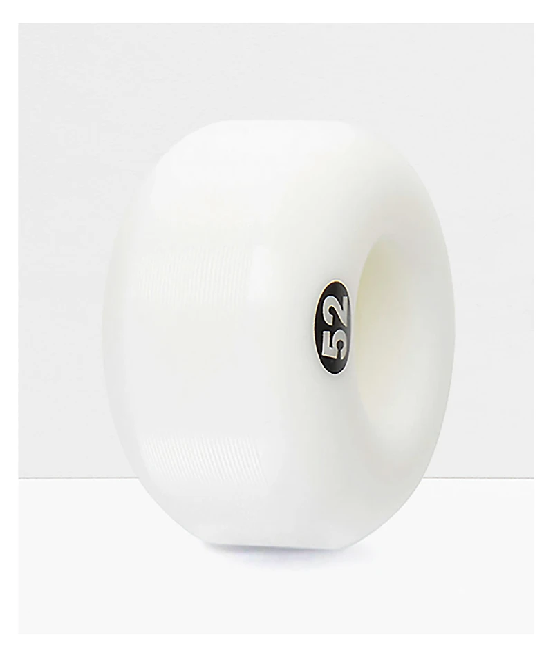 Form Solid White 52mm Skateboard Wheels