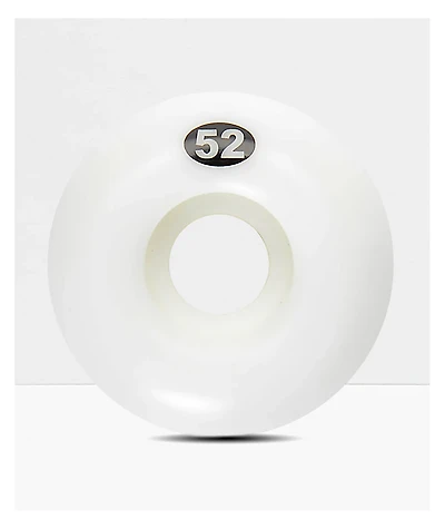 Form Solid White 52mm Skateboard Wheels