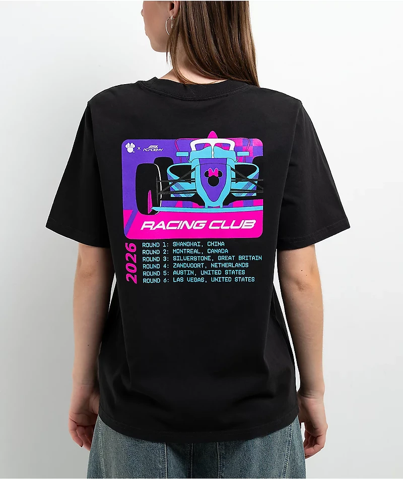Formula 1 x Disney Race Calendar Black T-Shirt