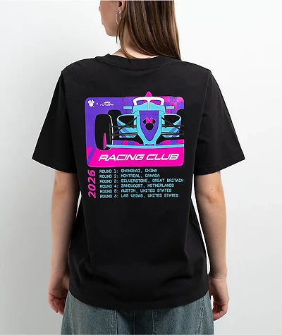 Formula 1 x Disney Race Calendar Black T-Shirt