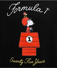 Formula 1 x Peanuts 75th Anniversary Dog House Black T-Shirt