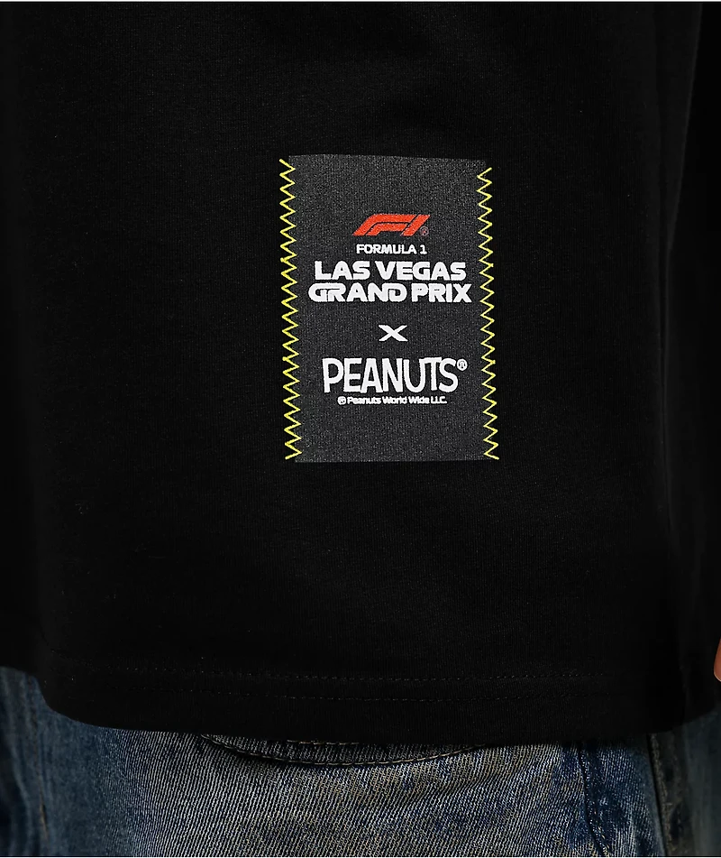Formula 1 x Peanuts Full House Black T-Shirt
