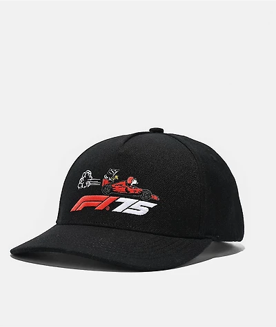 Formula 1 x Peanuts Snoopy Black Snapback Hat