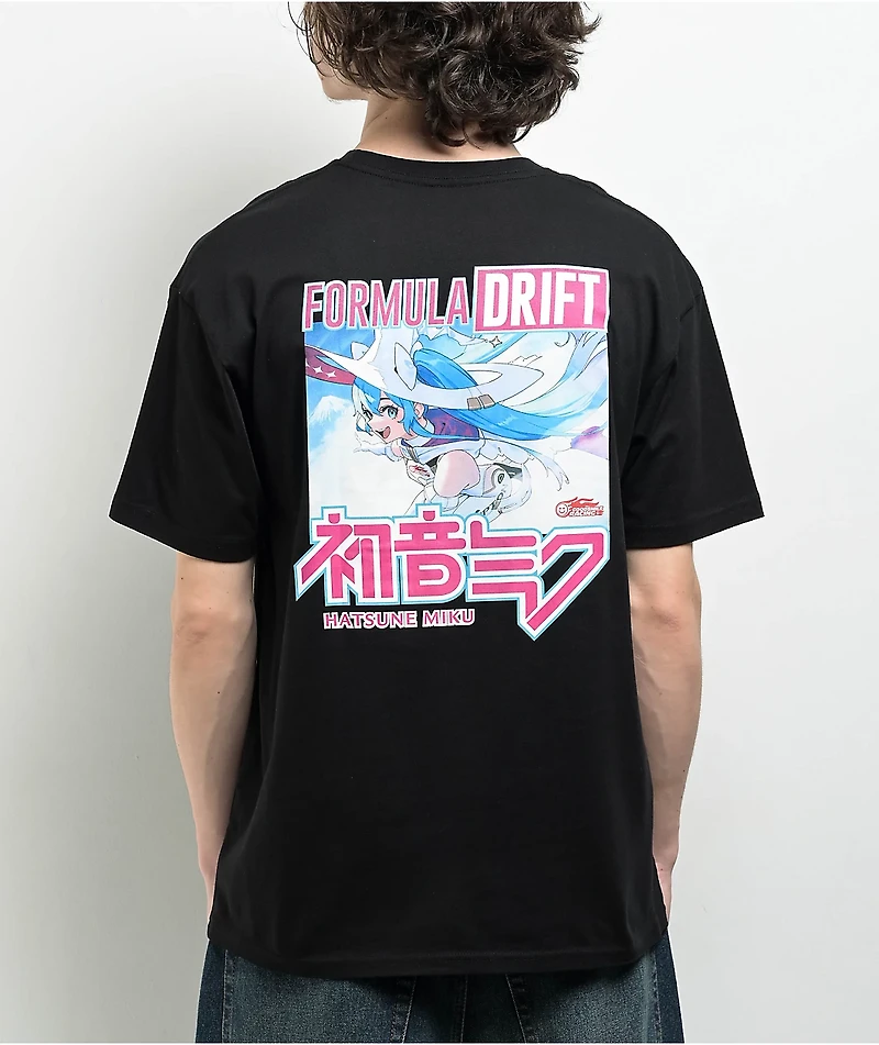 Formula DRIFT x Good Smile Racing Kanji Black T-Shirt