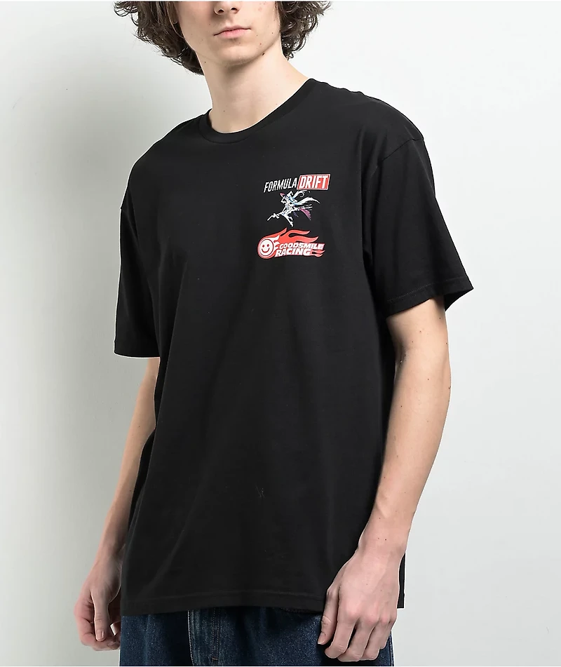 Formula DRIFT x Good Smile Racing Logo Black T-Shirt