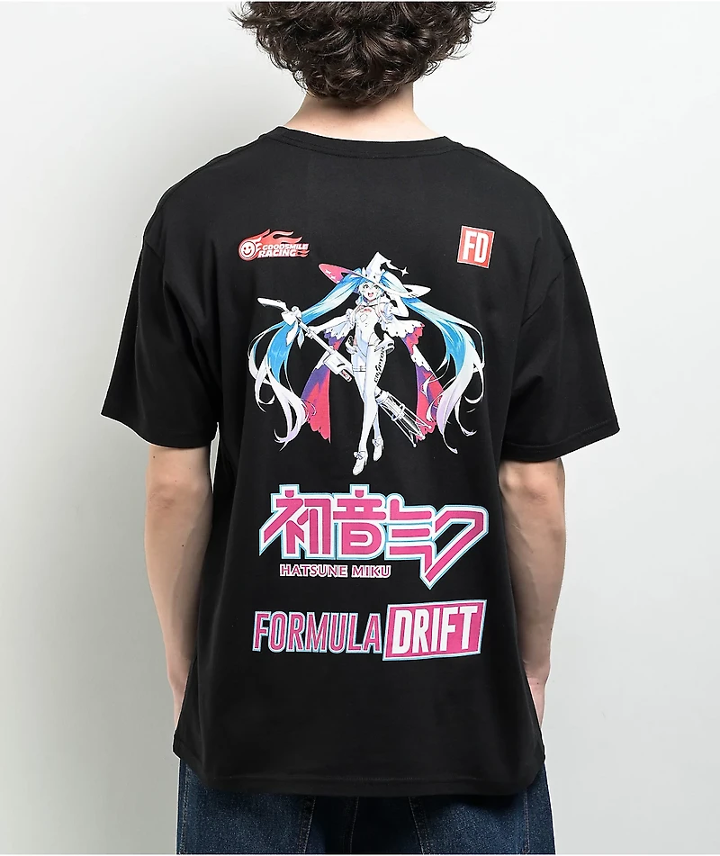 Formula DRIFT x Good Smile Racing Logo Black T-Shirt