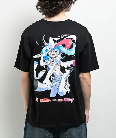 Formula DRIFT x Good Smile Racing Miku Black T-Shirt