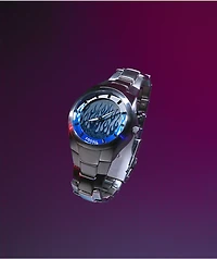 Fossil Big Tic Y2K Flame Silver Analog & Digital Watch