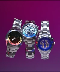 Fossil Big Tic Y2K Limited Silver Analog & Digital Watch