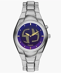 Fossil Big Tic Y2K Limited Silver Analog & Digital Watch