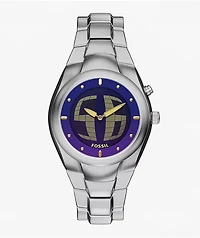 Fossil Big Tic Y2K Limited Silver Analog & Digital Watch