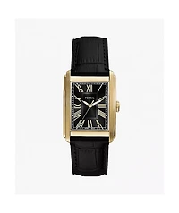 Fossil Caraway Black Croco & Gold Analog Watch
