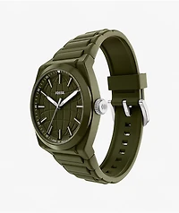Fossil Everett Scilicone Olive Analog Watch