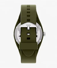 Fossil Everett Scilicone Olive Analog Watch
