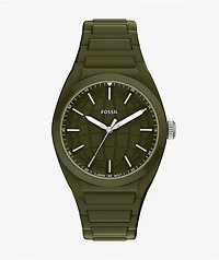 Fossil Everett Scilicone Olive Analog Watch