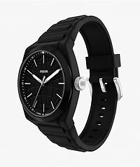 Fossil Everett Silicone Black Analog Watch