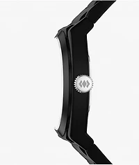 Fossil Everett Silicone Black Analog Watch