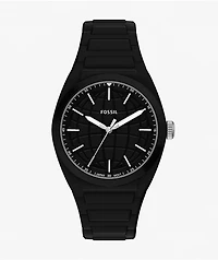 Fossil Everett Silicone Black Analog Watch