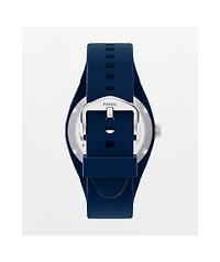Fossil Everett Silicone Navy Analog Watch