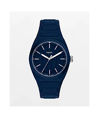 Fossil Everett Silicone Navy Analog Watch