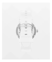 Fossil Everett Silicone White Analog Watch