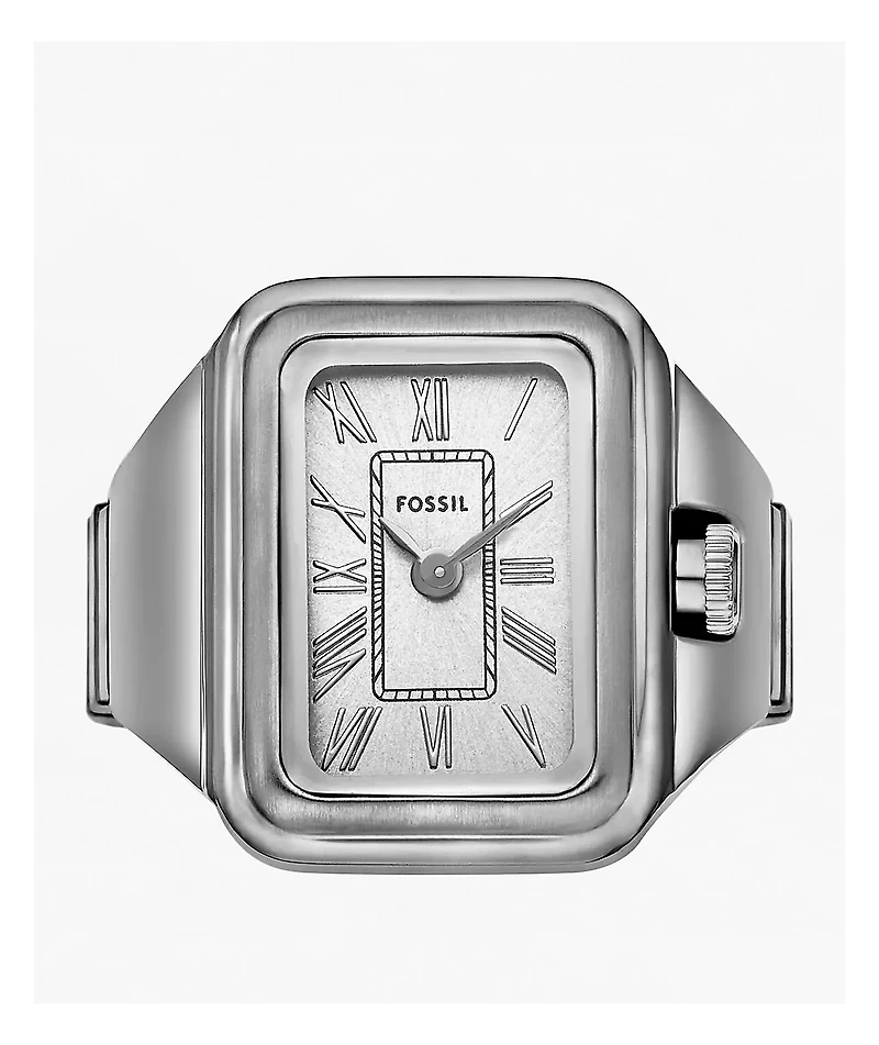 Fossil Raquel Silver Analog Ring Watch