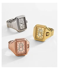 Fossil Raquel Silver Analog Ring Watch