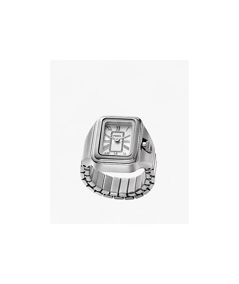 Fossil Raquel Silver Analog Ring Watch