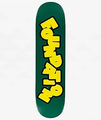 Foundation Block Green 8.0" Skateboard Deck
