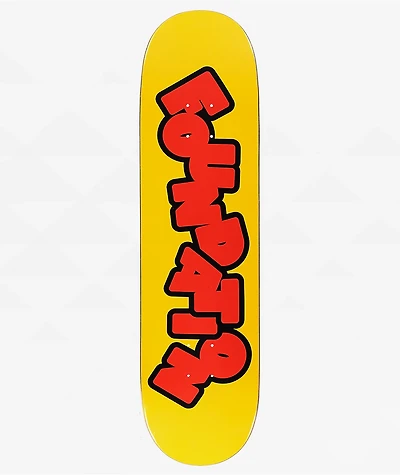 Foundation Block Mustard 8.25" Skateboard Deck